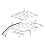 Ford F-150 2005-2008 5L3Z1851222AA Right Roof Panel Weatherstrip. Fixed Price $97.25.