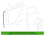 2014-2019 Toyota Highlander Rear Right Forward Front Door Seal 67895-0E020. Fixed Price $20.00.