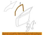 Pontiac Gm Oem Front Door-window Run Track Weatherstrip Right 25849240. Fixed Price $39.52.