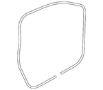 Genuine Volkswagen Door Weather-strip 3C4-837-701-D-5AP. Fixed Price $241.98.