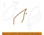 Hyundai Oem 12-14 Accent Front Door-weatherstrip Seal Body Left 821101R0004X. Fixed Price $54.44.