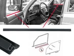Sealing Rail Inside Front Door Window Mercedes W126. Fixed Price $43.89.