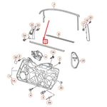 Vw Golf MK6 Front Left Inner Window Aperture Seal 5K4837479B5AP No Duty To. Fixed Price $25.40.
