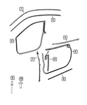Genuine Mopar Front Door Mounted Weatherstrip Right 68591770AB. Fixed Price $44.77.