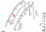 For Bmw Genuine Door Glass Seal Left 51337033801. Fixed Price $24.75.