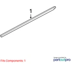Volkswagen 2012-2022 Passat Door Window Belt Weatherstrip 561837475C. Fixed Price $100.00.