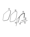 Genuine Mopar Front Door Body Mounted Weatherstrip Right 68662438AA. Fixed Price $39.75.