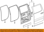 Gm Oem 14-19 Sierra 1500 Rear Components-door W'strip 23286284. Fixed Price $104.11.