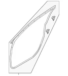 Genuine Mazda Door Weather-strip KD53-58-760D. Fixed Price $84.62.