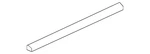 Genuine Mitsubishi Belt Weather-strip 5757A228. Fixed Price $41.60.
