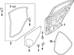 Genuine Subaru 2022-2024 Wrx Door Weather-strip 63512VC100. Fixed Price $89.90.