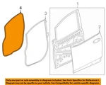 Gm Oem 17-23 Bolt Ev Front Door Components-w'strip Body 42588069. Fixed Price $85.74.