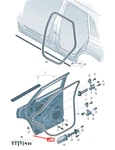 New Audi Q3 F3 Rear Right Outer Door Seal Rubber 83A839912A Original No Duty. Fixed Price $65.42.