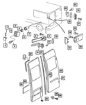 Genuine Mopar Cargo Door Weatherstrip 5104375AA. Fixed Price $48.47.
