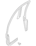 Genuine Mazda Door Seal T060-68-912F-03. Fixed Price $89.96.
