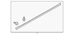 Genuine Mitsubishi Lower Weather-strip 5725A165. Fixed Price $36.71.