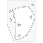 Genuine Honda Door Weather-strip 72810-3A0-A01. Fixed Price $50.19.