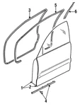 Genuine Mazda Lower Weather-strip GA2K-58-76XA. Fixed Price $15.63.