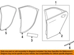 Gm Oem 13-26 ATS,CT4 Rear Door Components-lower W'strip 23350713. Fixed Price $61.85.
