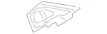 Genuine Volkswagen Corner Trim Inner Seal 3G8-867-367-A. Fixed Price $15.11.