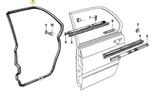 Rear Door Left Weather Strip For Bmw E-28. Fixed Price $149.95.