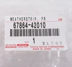 Genuine Oem Toyota 67864-0R010 Weatherstrip Lh Rocker Outer 2013-2018 RAV4. Fixed Price $63.80.