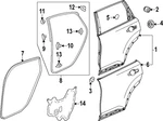 Genuine Honda Door Weather-strip 72810-3A0-A01. Fixed Price $33.10.