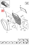 Genuine Porsche Cayenne 9YA Door Seal Right Rear 9Y3839762B. Fixed Price $138.42.