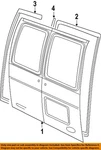 Ford Oem 04-14 E-150 Club Wagon Door Components-weatherstrip 4C2Z1541654AA. Fixed Price $66.27.