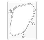 Genuine Lexus 2016-2022 Door Weather-strip 67871-0E070. Fixed Price $137.44.