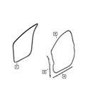 Genuine Mopar Fender To Door Weatherstrip Right 68144952AC. Fixed Price $39.38.