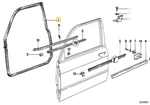 Door Sealing Front Right For Bmw E-28. Fixed Price $159.95.