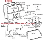 Toyota 4RUNNER 2003-2009 Oem Back Door Hatch Weatherstrip Seal 67881-35020. Fixed Price $155.00.