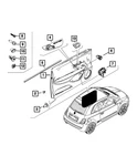 Genuine Mopar Front Door Belt Weatherstrip Left 68131950AA. Fixed Price $51.70.