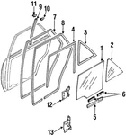 Genuine Mazda Weatherstrip B455-72-760G. Fixed Price $10.84.