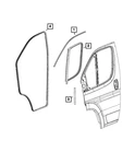 Genuine Mopar Front Door Opening Weatherstrip Right 68233254AA. Fixed Price $340.71.
