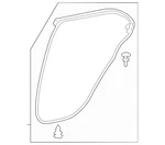 Genuine Toyota Corolla 2020-2025 Rear Door Weatherstrip Rh=passeng, 67871-12580. Fixed Price $89.95.