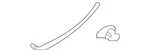 Genuine Subaru Lower Weather-strip 63512AN510. Fixed Price $9.40.