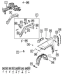 Genuine Mopar Fender To Door Weatherstrip Left 68576919AB. Fixed Price $12.81.
