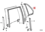 Bmw E30 316I 318I 320IS Window Sealing Rear Right 51341906748 84-90. Fixed Price $111.86.