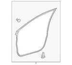 Genuine Toyota Door Weather-strip 67861-0R050. Fixed Price $101.42.
