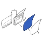For Kia Telluride 2020-2025 82140S9000 Front Right Outer Door Seal. Fixed Price $191.63.