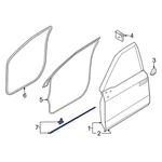 Ford F-150 2021-2025 ML3Z1628125B Left Door Shell Seal. Fixed Price $93.29.