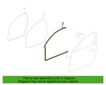 10-19 Jaguar Xj Front Rh Passenger Side Door Frame Weather Strip Seal Oem. Fixed Price $130.00.