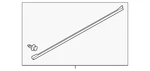 Genuine Mitsubishi Lower Weather-strip 5725A400. Fixed Price $58.52.
