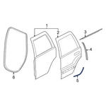 For Dodge Durango 2011-2026 55399186AG Rear Right Outer Door Seal. Fixed Price $177.04.