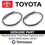 62311-14070 62312-14070 Toyota Supra JZA80 Weatherstrip Front Door Genuine Oem. Fixed Price $142.82.