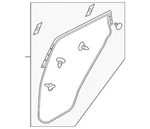 Genuine Nissan Surround Weather-strip 82830-JM00B. Fixed Price $135.41.