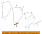 Chrysler Oem 13-16 Dart Rear Door Components-lower W'strip 68082814AB. Fixed Price $34.91.