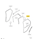 New Land Rover Discovery Sport Rear On Right Door Seal LR178727 LR058551. Fixed Price $80.60.